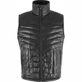 Mens Black Leather Sheepskin Vest