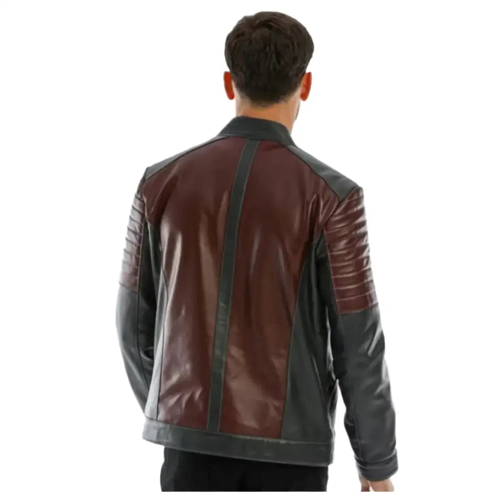 Mens Lamb Leather Winter Biker Jacket