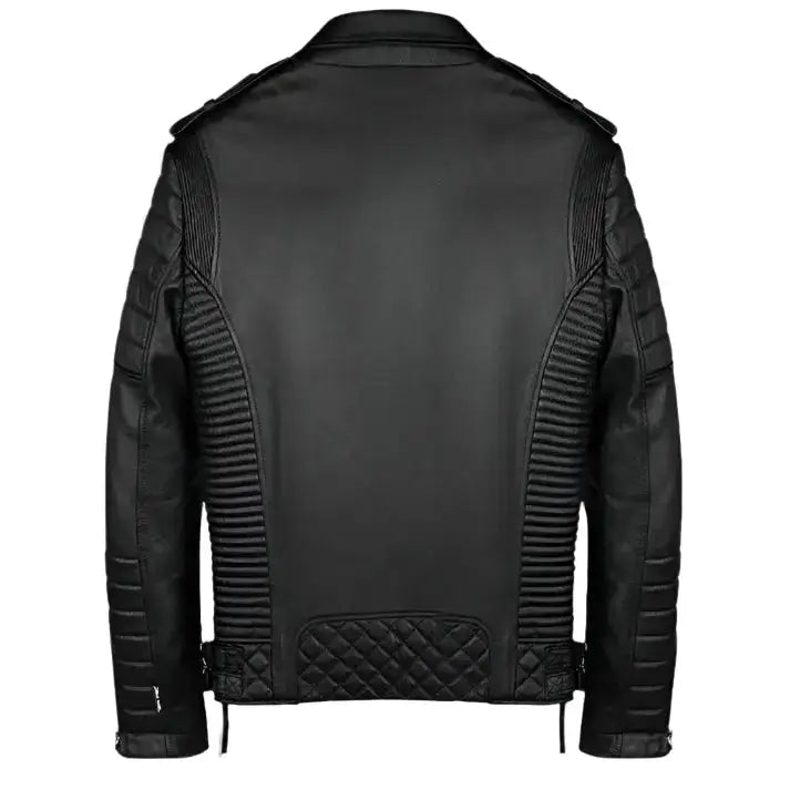Mens Vintage Biker Leather Jacket