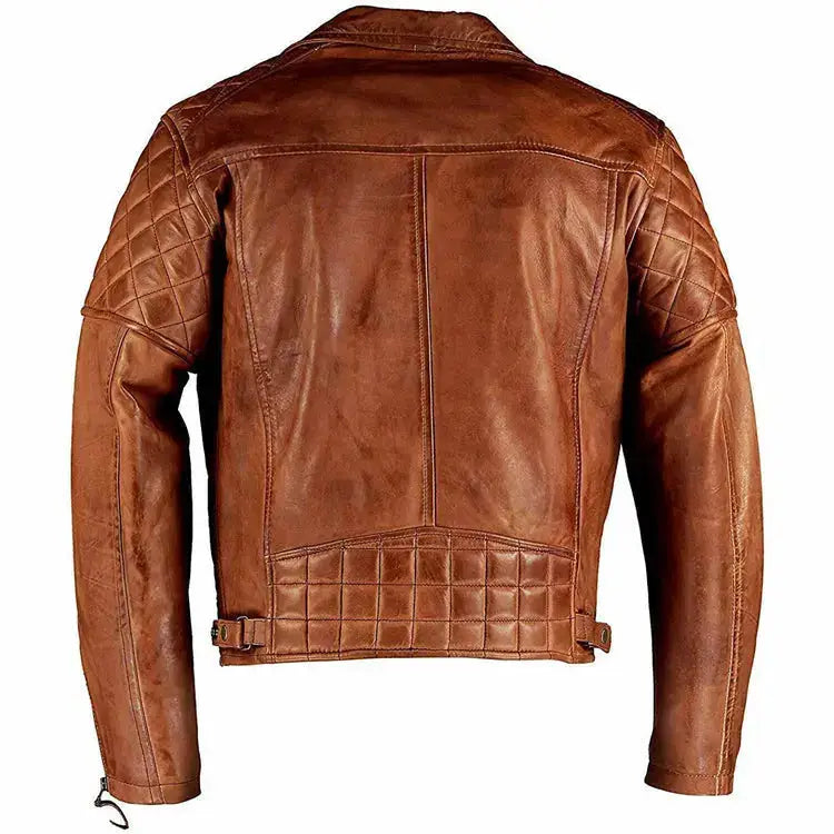 Mens Vintage Brown Leather Jacket