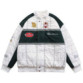 Thicken Baseball Jacket Men Plaid Embroidery Button Bomber Coat Winter Fashion High Street Oversized Jackets Streetwear