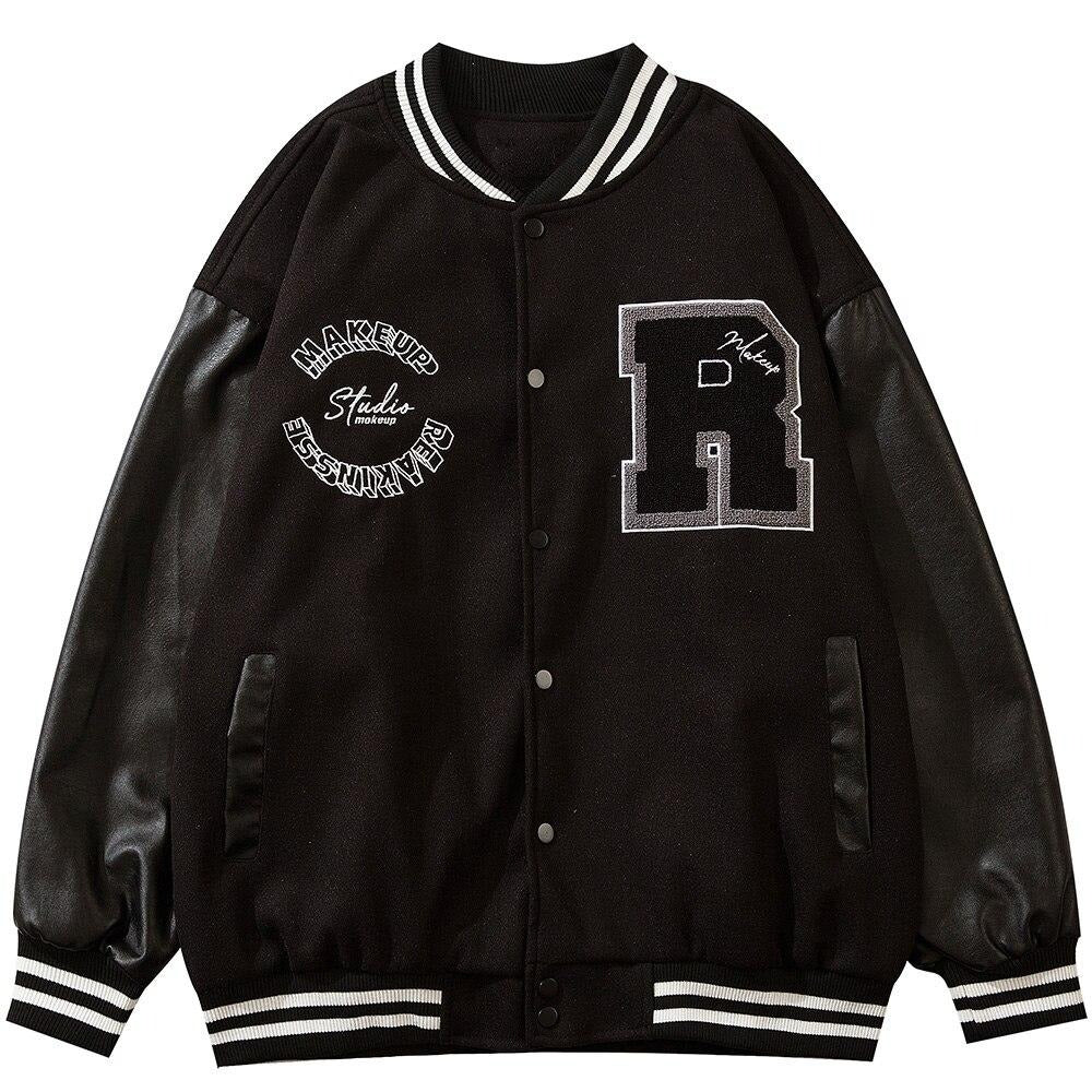 Unisex Harajuku Varsity Jacket
