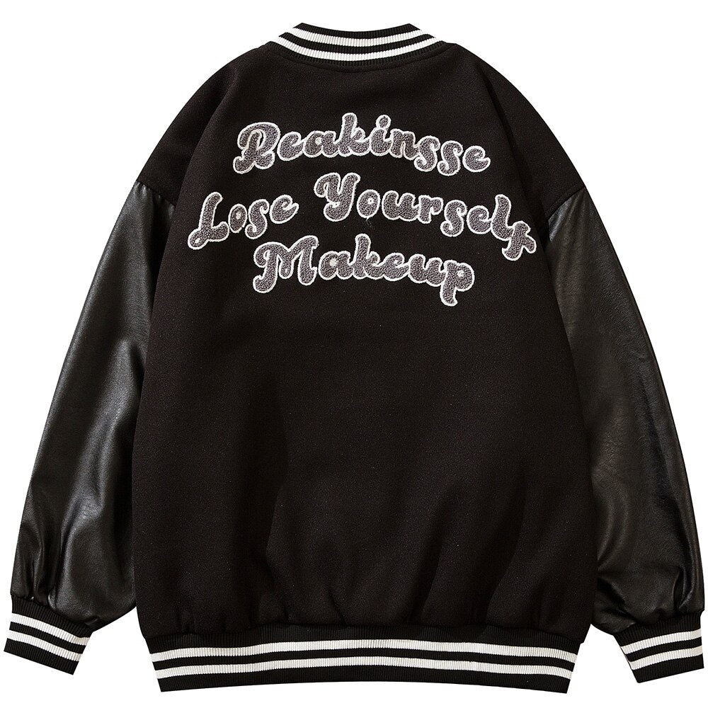 Unisex Harajuku Varsity Jacket