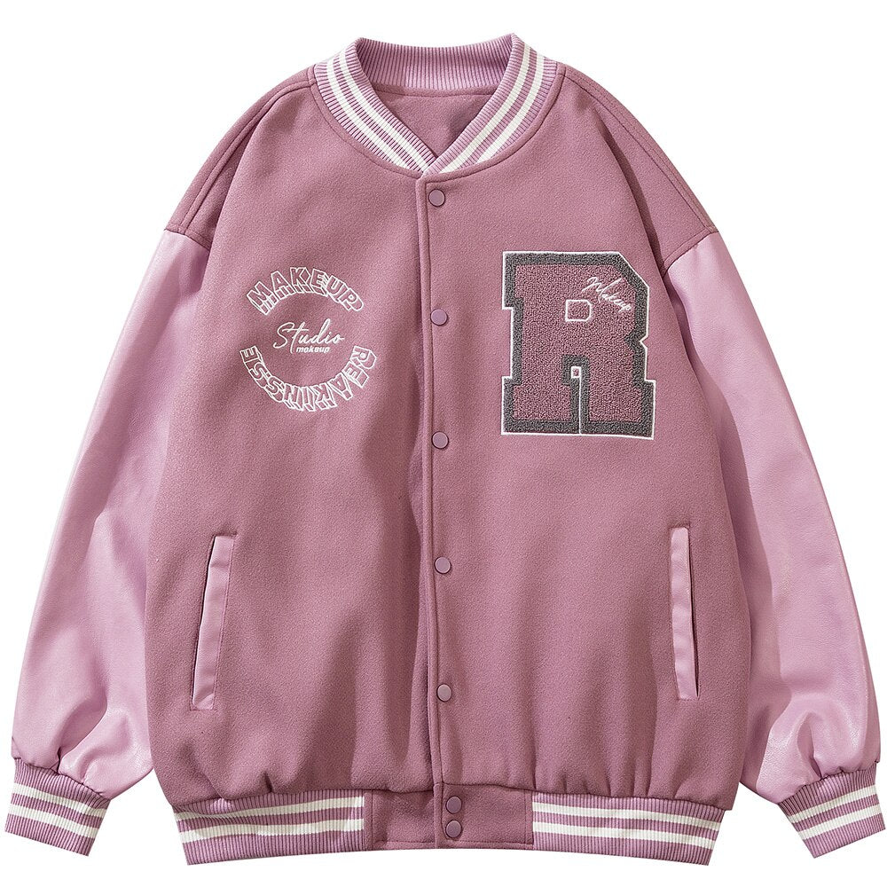 Unisex Harajuku Varsity Jacket