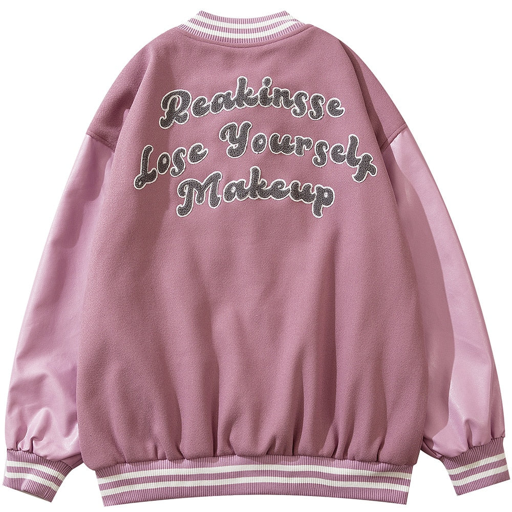 Unisex Harajuku Varsity Jacket
