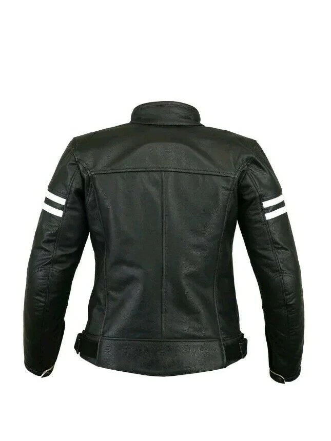Women's CE-Approved Motorcycle Leather Racing Jacket