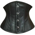 Women’s Steel-Boned Heavy Duty Genuine Leather Underbust Waist Corset