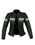 WOMEN MOTORCYCLE LEATHER RACING JACKET - XXXXL