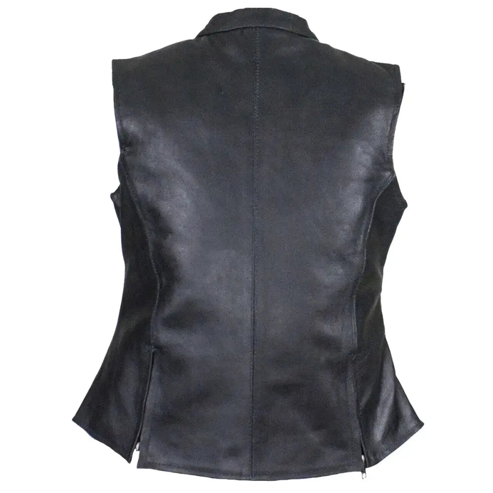 Women’s Premium Leather Motorcycle Vest